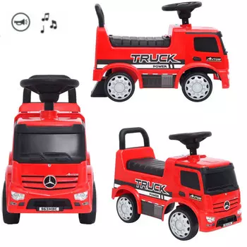 Коляска-ходунок Mercedes Benz TRUCK красная для детей COIL