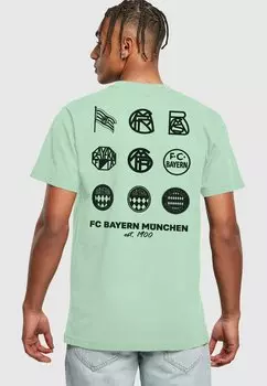 Команда Fc Bayern Logo History Round Neck FC Bayern Mnchen, цвет neo mint