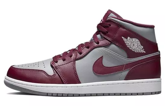 Команда Jordan 1 Mid Cherrywood красная