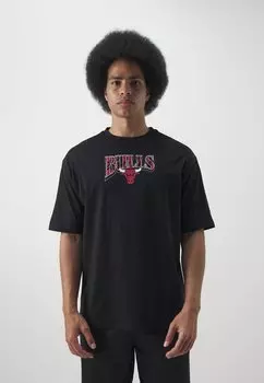 Команда Nba Chicago Bulls Championship Tee New Era, черный/красный