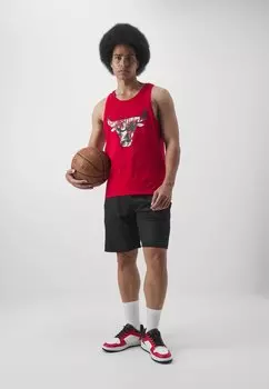 Команда Nba Chicago Bulls Palm Tree Infill Tank New Era, красно-белые