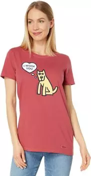 Команда Rocket I Woof You с коротким рукавом Crusher Life is Good, цвет Faded Red