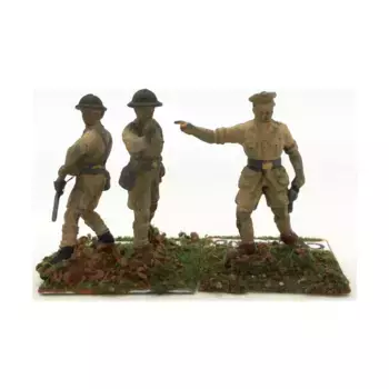 Командование британской роты № 2 времен Второй мировой войны, Miscellaneous Historical Miniatures - Loose Miniatures (Various Scales) (Unknown Manufacturer)