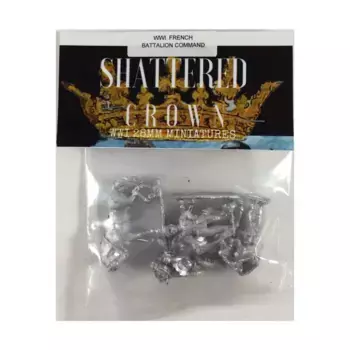 Командование французского батальона, WWI Shattered Crown Miniatures - French (28mm)