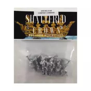 Командование роты Бельгии, WWI Shattered Crown Miniatures - Belgium (28mm)