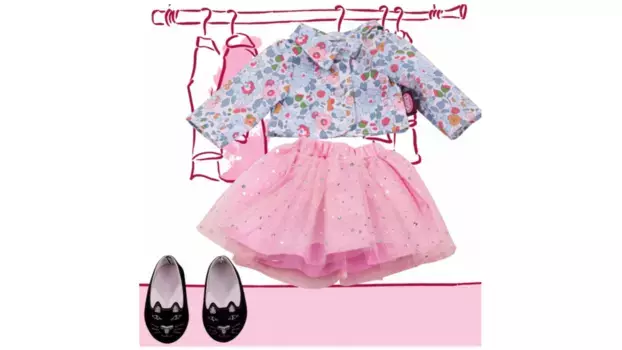 Комби-блестящий размер цветка xl Gtz Puppenmanufaktur