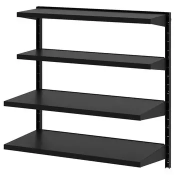 Комбинация настенных полок, черный, 88x30/45x90 см, BROR IKEA