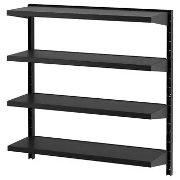 Комбинация настенных полок, черный, 88x30x90 см, BROR IKEA