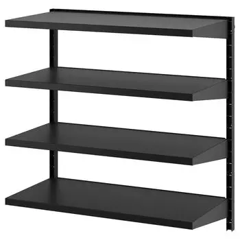 Комбинация настенных полок, черный, 88x45x90 см, BROR IKEA