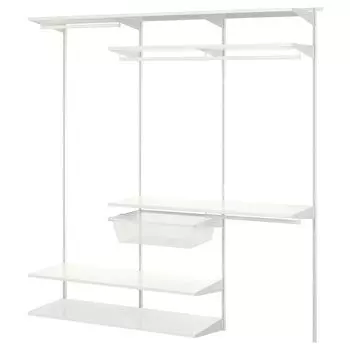 Комбинация шкафов, белый, 187х40х201 см, BOAXEL IKEA