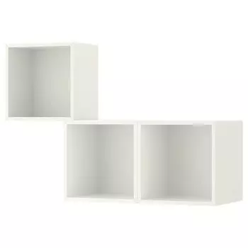 Комбинация шкафов для настенного монтажа, белый, 105х35х70 см, EKET IKEA