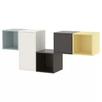 Комбинация шкафов для настенного монтажа, мультиколор, 175х35х70 см, EKET IKEA