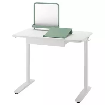 Комбинация стола RELATERA IKEA, 90x60 см, серо-зеленый