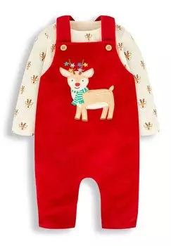 Комбинезон 2 PIECE APPLIQU SET JoJo Maman Bb, цвет red reindeer