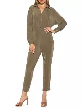 Комбинезон Alexia Admor с длинными рукавами и топом-блузой julia, черный