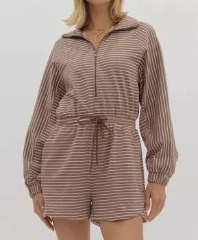 Комбинезон Angie Half Zip цвета мокко entro, цвет mocha
