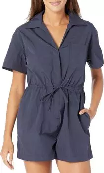 Комбинезон Anytime с короткими рукавами Sweaty Betty, темно-синий