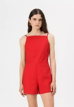 Комбинезон APRON NECK ROMPER Abercrombie & Fitch, красный