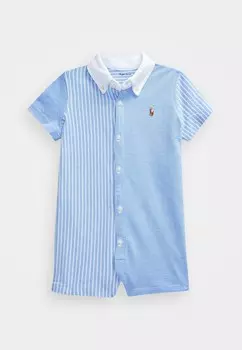 Комбинезон BABY FUN ONE PIECE SHORTALL Polo Ralph Lauren, цвет harbor island blue/white