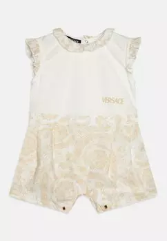 Комбинезон BABY ROMPERS BAROCCO KIDS LOGO PRINT UNISEX Versace, цвет bianco/beige