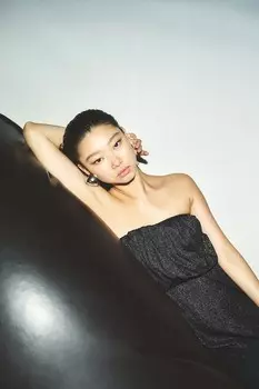 Комбинезон бандо в рубчик H&M, черный