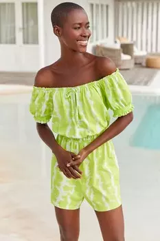 Комбинезон бардо с пышными рукавами Next