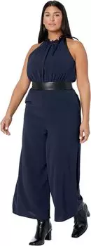 Комбинезон BCBGMAXAZRIA Stretch Crepe Jumpsuit, цвет Navy/Black