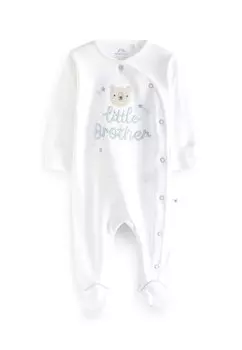 Комбинезон BEAR FAMILY SLEEPSUIT 1 PACK Next, цвет white