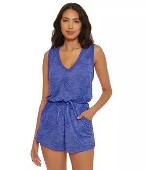 Комбинезон BECCA Beach Date Romper with pockets cover-up, цвет Ultramarine