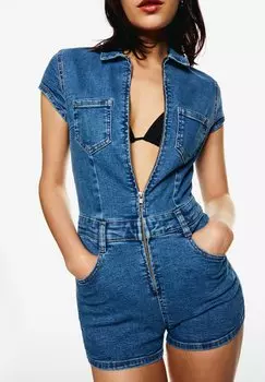 Комбинезон Bershka, цвет Lightblue Denim
