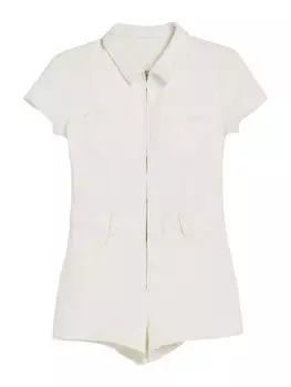 Комбинезон Bershka Jumpsuit, экрю