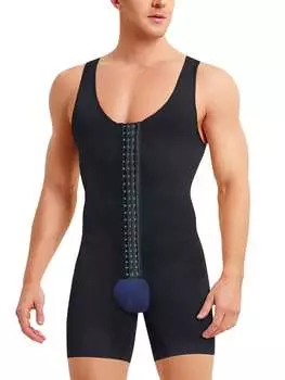 Комбинезон бесшовный мужской, черный