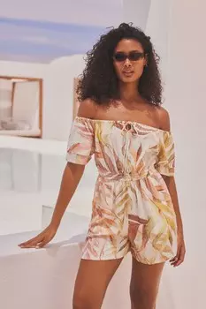 Комбинезон без плеч Next, бежевый