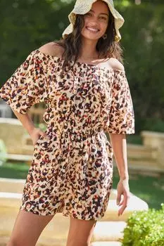 Комбинезон без плеч Next, коричневый