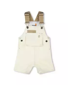 Комбинезон без рукавов для мальчика в натуральном цвете Timberland, цвет Crema