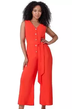 Комбинезон без рукавов Petite на пуговицах спереди Roman, розовый