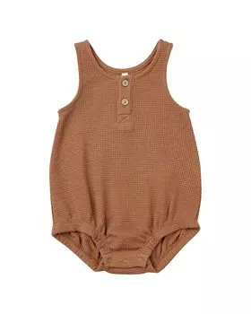 Комбинезон без рукавов Quincy Mae Bubble, цвет clay