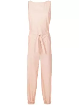 Комбинезон без рукавов с поясом Armani Exchange, бежевый