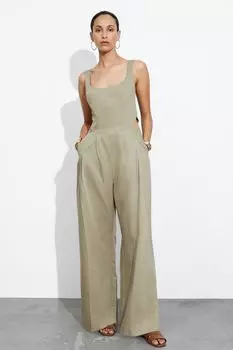 Комбинезон без рукавов с вырезами & Other Stories, хаки