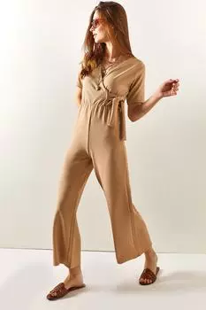 Комбинезон - Бежевый - Классический крой Olalook, бежевый