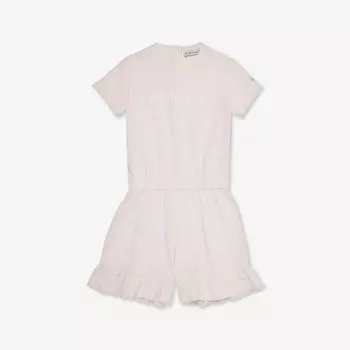 Комбинезон big romper из эластичного хлопка для детей от 6 месяцев до 2 лет Moncler, розовый