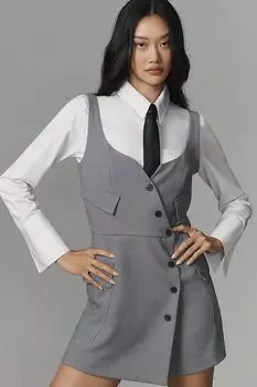 Комбинезон-блейзер Re-Worked от Anthropologie, серый