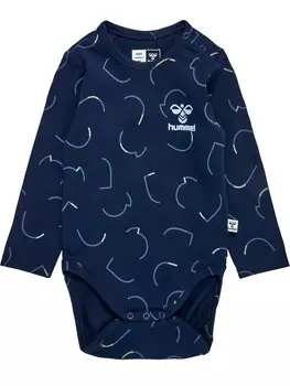 Комбинезон/боди Hummel Obi, морской синий/пыльный синий/голубой