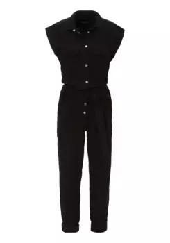 Комбинезон BOSS ORANGE "C_Deska-W Premium женская мода", с завязывающимся поясом, черный