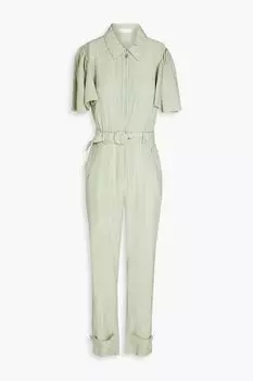 Комбинезон Callista из жатого твила с поясом и поясом SIMKHAI, зеленый
