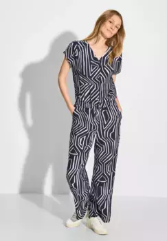 Комбинезон Cecil с кулиской на талии, синий