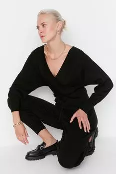 Комбинезон - Черный - Классический крой Trendyol, черный
