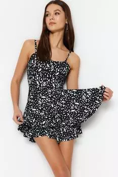 Комбинезон - Черный - Классический крой Trendyol, черный