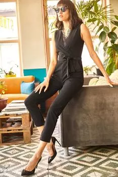 Комбинезон - Черный - Приталенный Olalook, черный