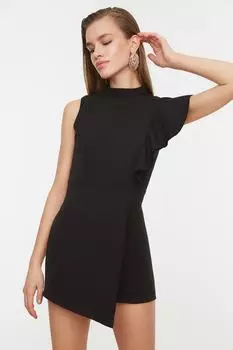 Комбинезон - Черный - Приталенный Trendyol, черный